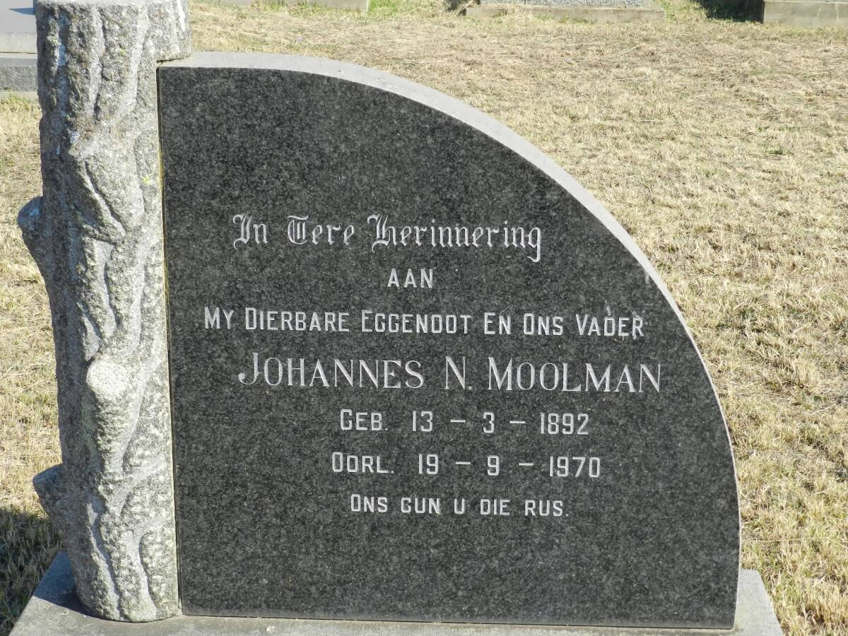 MOOLMAN Johannes N. 1892-1970