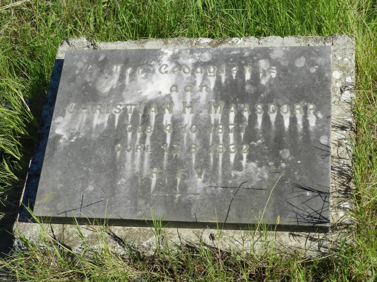 MAASDORP Christian 1877-1932