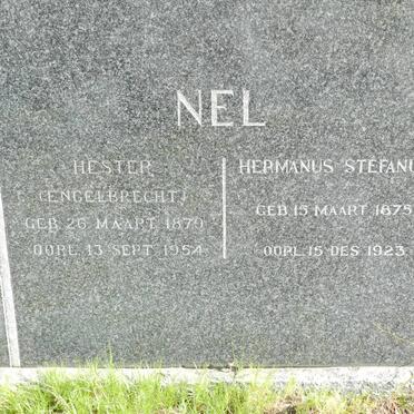 NEL Hermanus Stefanus 1875-1923 &amp; Hester ENGELBRECHT 1870-1954