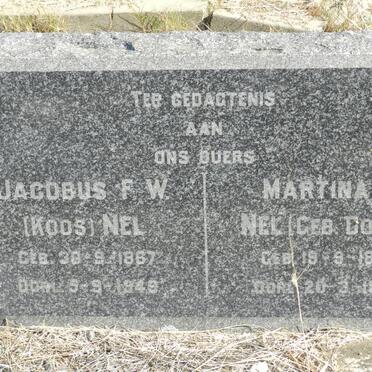 NEL Jacobus F.W. 1867-1949 &amp; Martina H. BOSCH 1870-1940