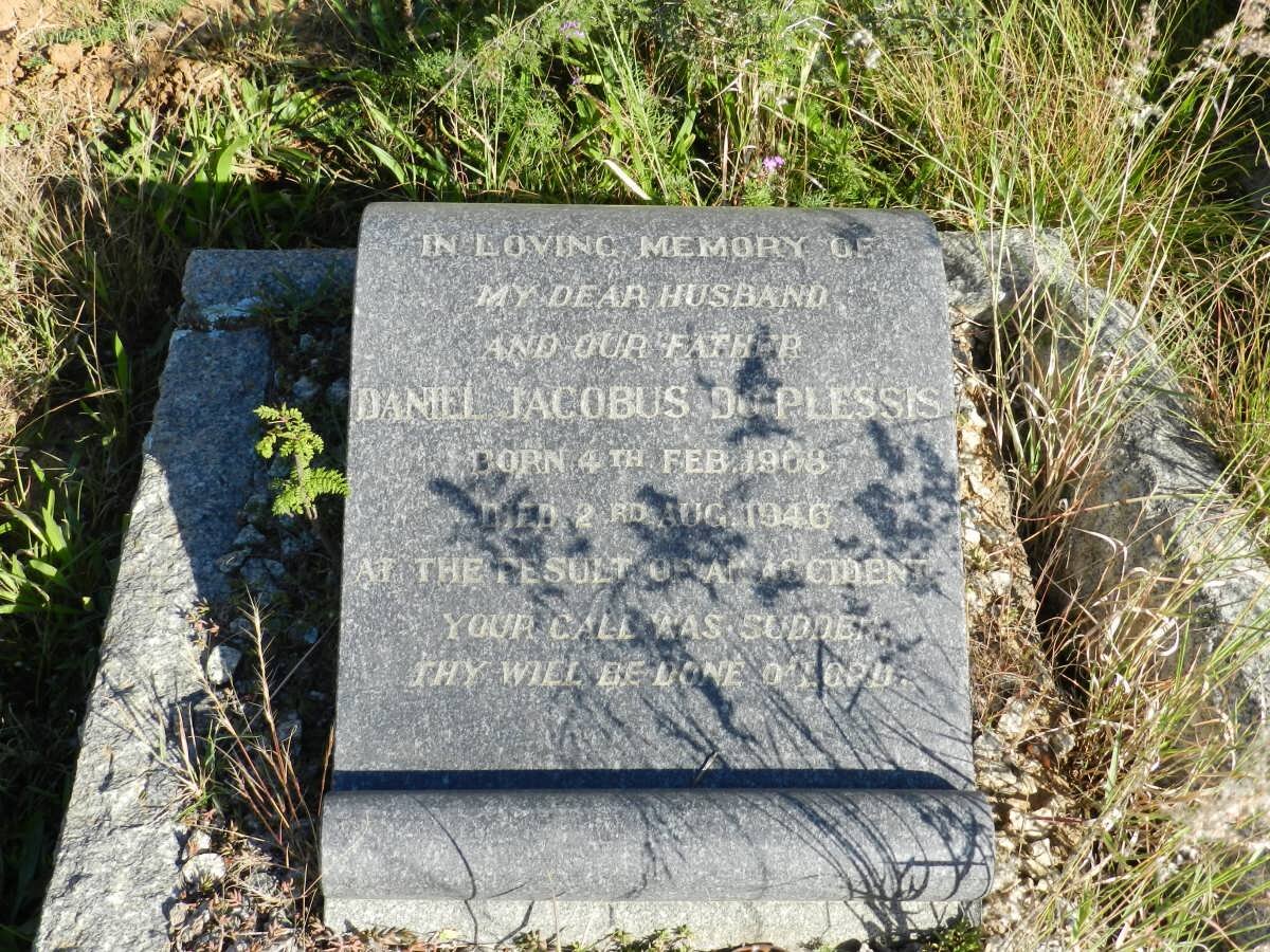 PLESSIS Daniel Jacobus, du 1908-1946