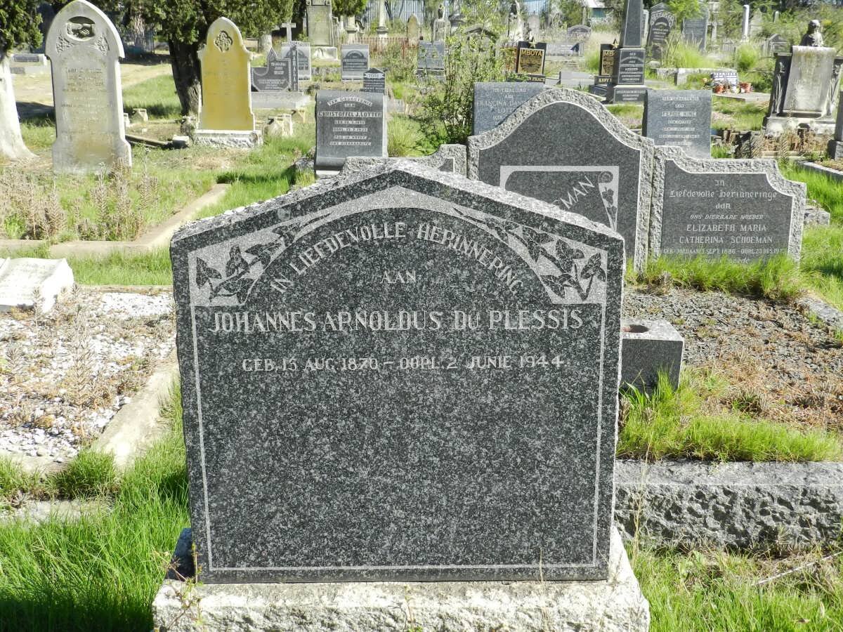 PLESSIS Johannes Arnoldus, du 1870-1944