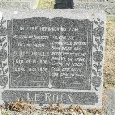 ROUX Willem Cornelis, le 1906-1958