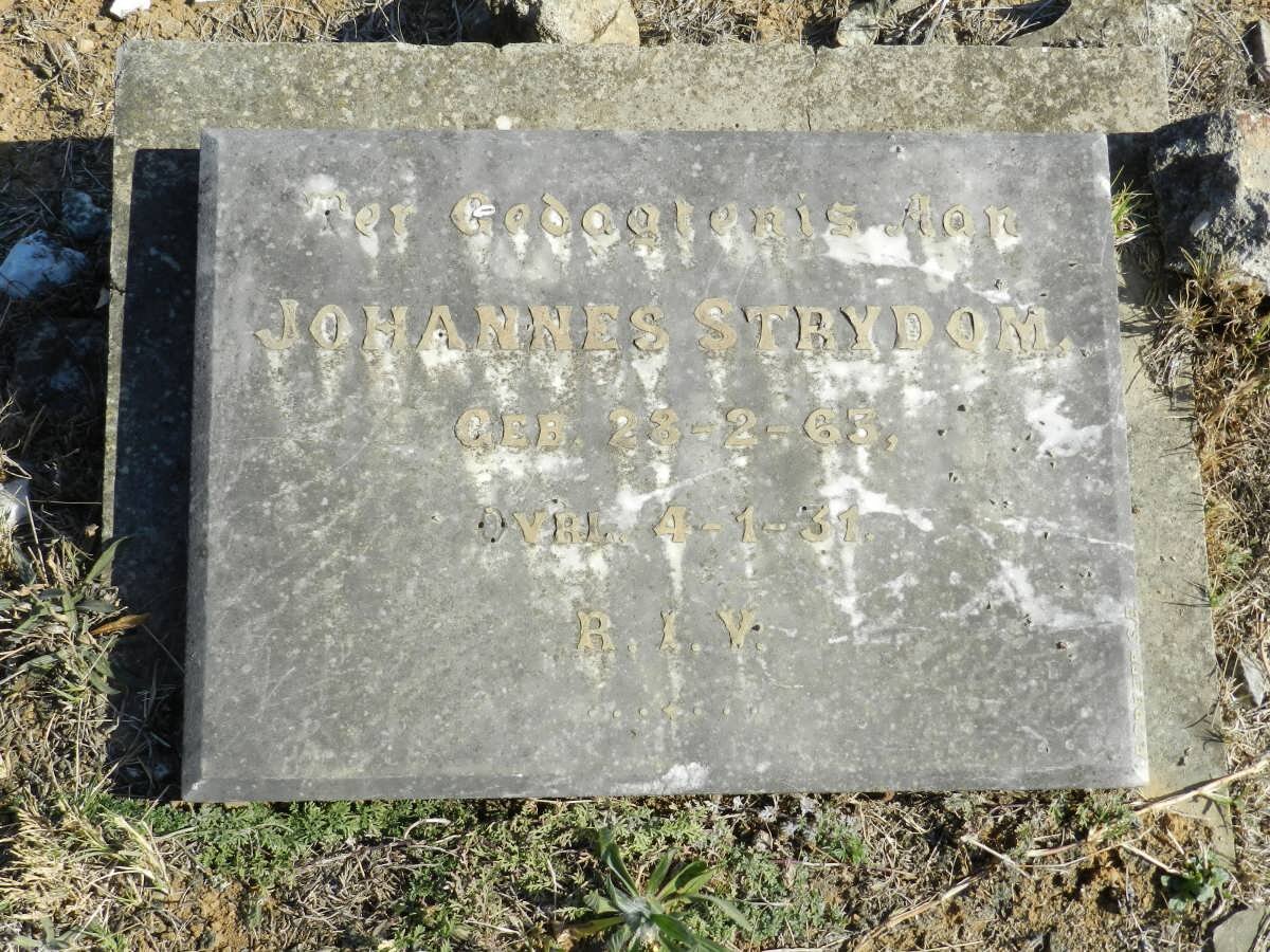 STRYDOM Johannes 1863-1931