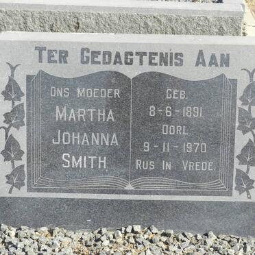 SMITH Martha Johanna 1891-1970
