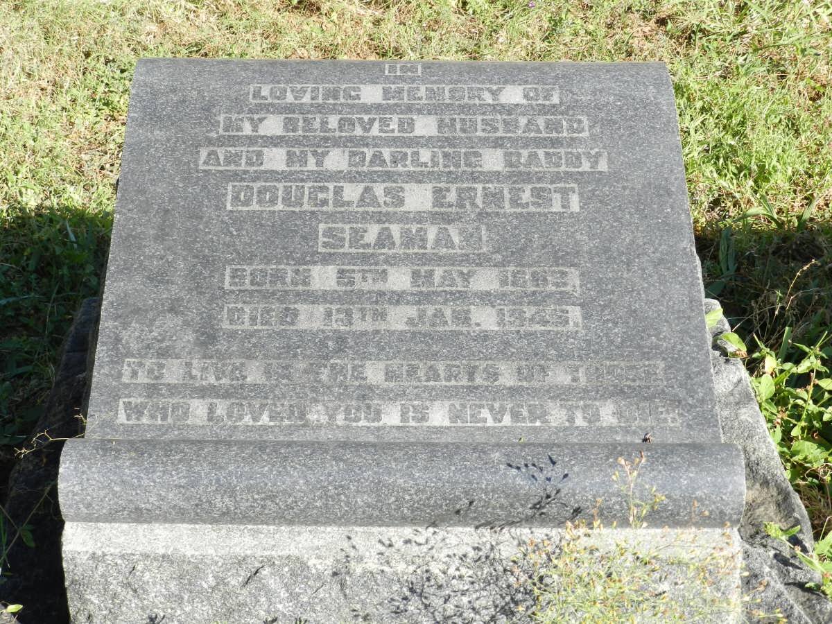 SEAMAN Douglas Ernest 1889-1945