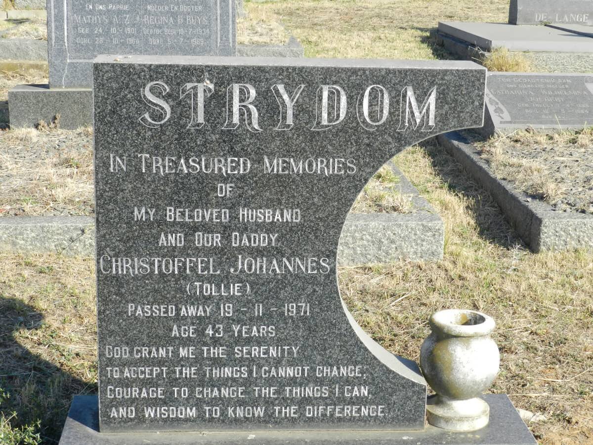 STRYDOM Christoffel Johannes -1971