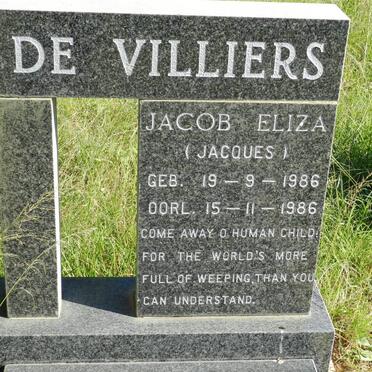 VILLIERS Jacob Eliza, de 1986-1986