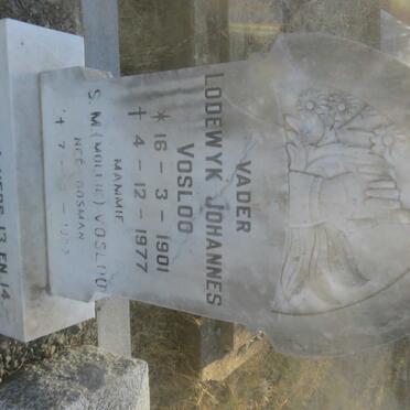 VOSLOO Lodewyk Johannes 1901-1977 &amp; S.M. BOSMAN -1987