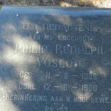 VOSLOO Philip Rudolph 1889-1968