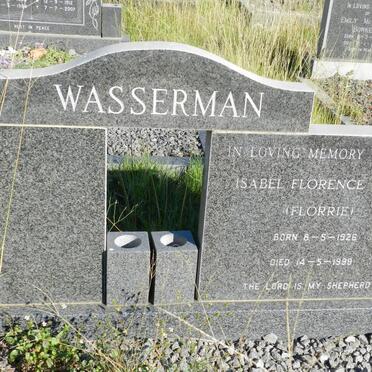 WASSERMAN Isabel Florence 1926-1999