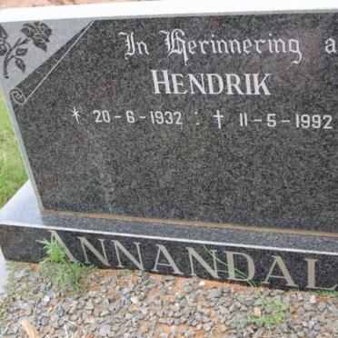ANNANDALE Hendrik 1932-1992