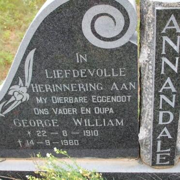 ANNANDALE George William 1910-1980