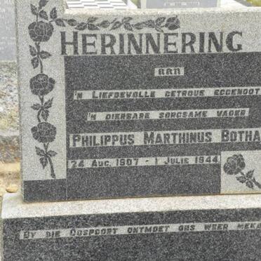 BOTHA Philippus Marthinus 1907-1944