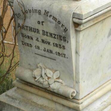 BENZIES Arthur 1835-1917