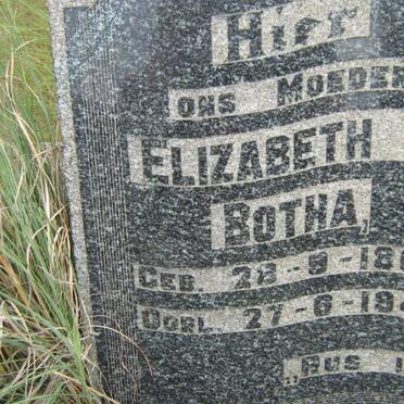 BOTHA Elizabeth H. 1866-1949
