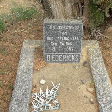 DIEDERICKS Baba 1957-1957