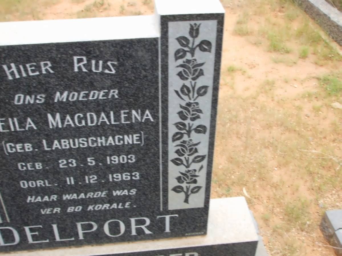 DELPORT ?eila Magdalena nee LABUSCHAGNE 1903-1963