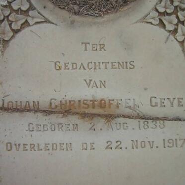 GEYER Johan Christoffel 1838-1917