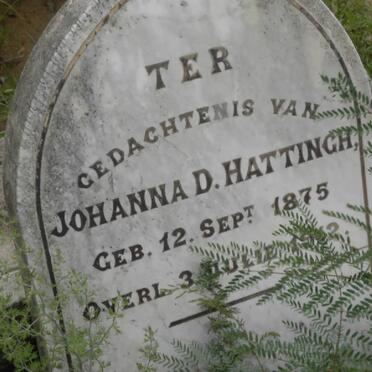 HATTINGH Johanna D. 1875 -19?2.