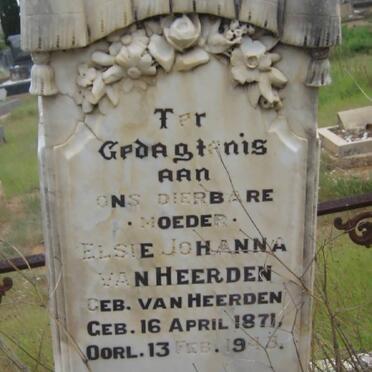 HEERDEN Elsie Johanna, van nee VAN HEERDEN 1871-1945