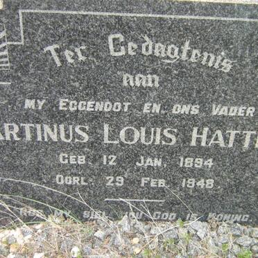 HATTINGH Martinus Louis 1894-1948