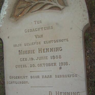 HENNING Minnie 1888-1918