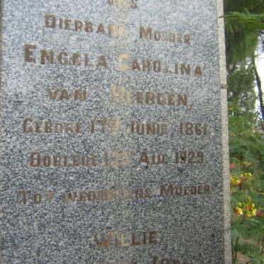 HEERDEN Engela Carolina, van 1861-1929