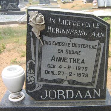 JORDAAN Annethea 1970-1979