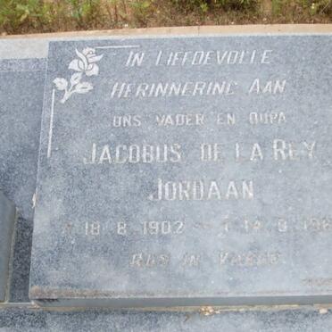 JORDAAN Jacobus de la Rey 1902-1960