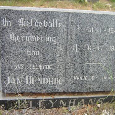 KLEYNHANS Jan Hendrik 1944-1981