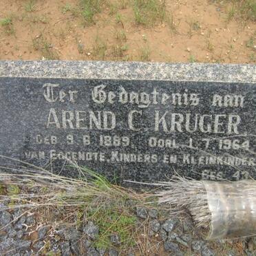 KRUGER Arend C. 1889-1964