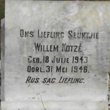 KOTZE Willem 1943-1946