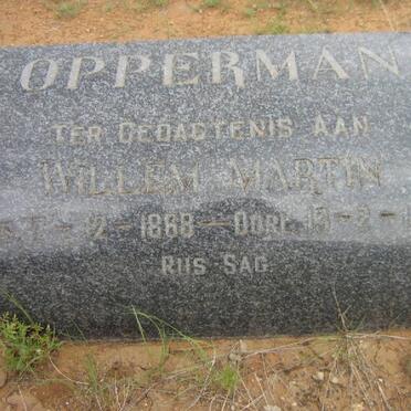 OPPERMAN Willem Martin 1868-1941