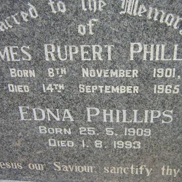 PHILLIPS James Rupert 1901-1965 &amp; Edna 1909-1993