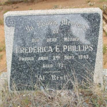 PHILLIPS Frederica E. -1942