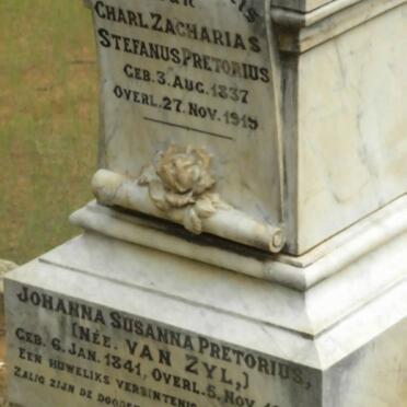 PRETORIUS Charl Zacharias Stefanus 1837-1919 &amp; Johanna Susanna VAN ZYL 1841-1923