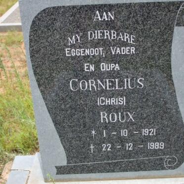ROUX Cornelius 1921-1989