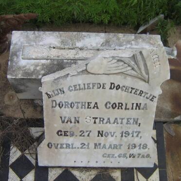 STRAATEN Dorothea Corlina, van 1917-1918