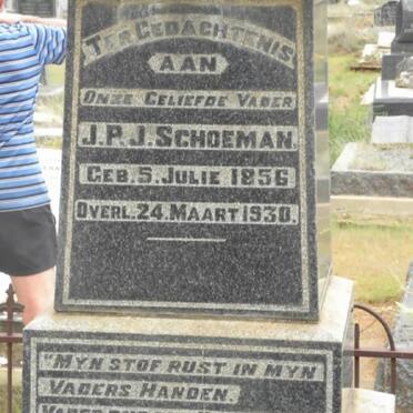 SCHOEMAN J.P.J. 1856-1930