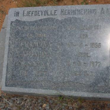 WET Francina Catharina Susanna, de 1896-1972