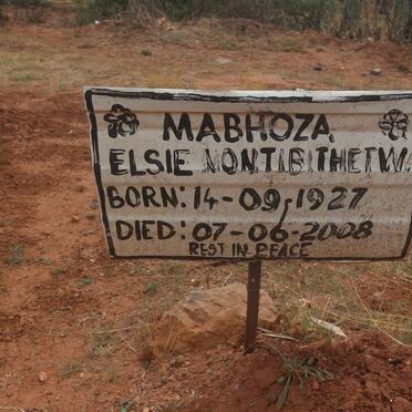 MABHOZA Elsie Montibithetwa 1927-2008