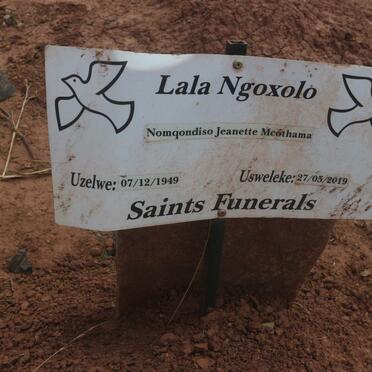 MCOTHAMA Nomqondiso Jeanette 1949-2019