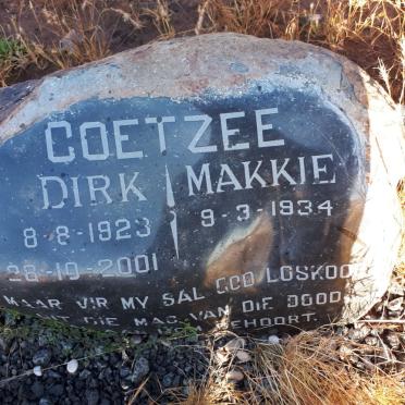 COETZEE Dirk 1923-2001 &amp; Makkie 1934-