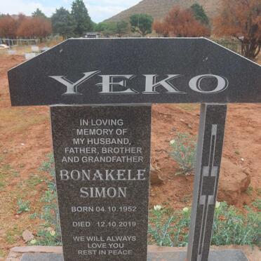 YEKO Bonakele Simon 1952-2019