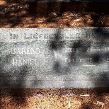 BEER Barend Daniel, de 1866-1950 &amp; Johanna Sophia VAN WYK 1878-1961