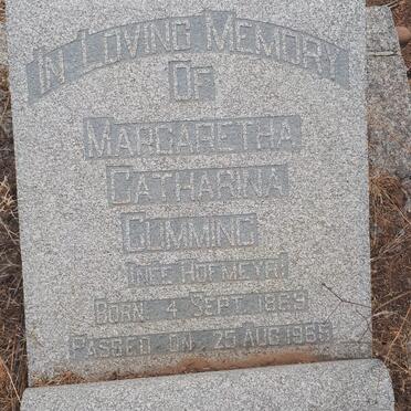 CUMMING Margaretha Catharina nee HOFMEYR 1869-1965