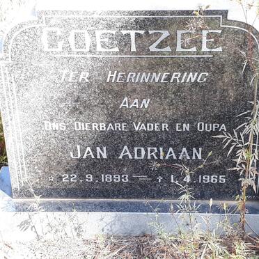 COETZEE Jan Adriaan 1893-1965