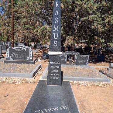 ERASMUS Stephanus Johannes Vorster 1933-1997