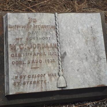 JORDAAN W.G. 1875-1936
